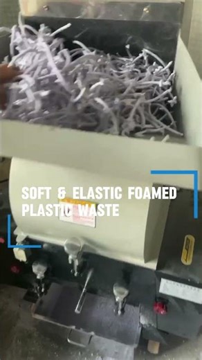Plastic Shredder for Soft Foam Plastic | No Wrapping, Easy Cutting, Stable Output