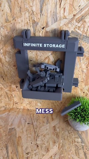 Play Conveyor on Instagram: "We Built Infinite Storage - The Story So Far.. You can 3D print the whole Cargo Modular System from our Thangs page - link in bio 😃 Printed on the @bambulab_official P1S in PLA Basic Dark Grey #3dprinting #3dprint #3dprinter #workshop #storage"