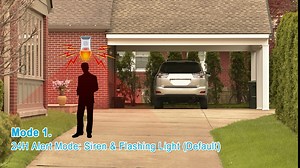 Solar Siren Light with Remote Control Strobe Red Light with Siren Motion Detector with Sound/Motion Alarm Outdoor with IP65 Waterproof 129dB Solar Security Alarm for Yard Garden Farm Home