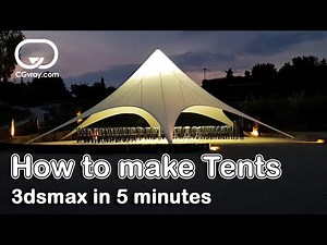 Architectural Visualization How to make 2 Different types of Tents