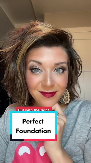 Wax based foundation for the win! #momsoftiktok #unevenskintone #easymakeup