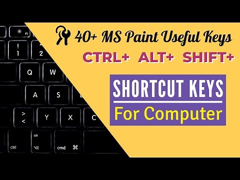 40 MS Paint Useful Shortcut Keys | Computer Shortcut Keys | Basic & Advanced
