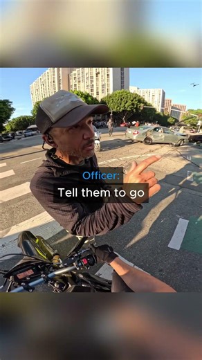 Biker Rides Into Movie Set 😳