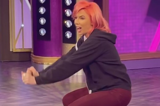 Wendy Williams guest host Whitney splits her pants & exposes bare butt on set
