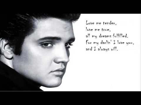 Elvis Presley - Love me tender (lyrics)