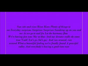 The Land Before Time 2 The Great Valley Adventure, Peaceful Valley Ending Lyrics