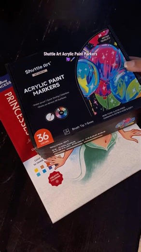 Princess Coloring Book Using Shuttleart Paint Markers 🖌️