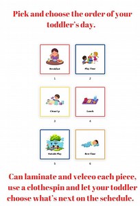 Visual Daily Schedule for Toddlers - Etsy