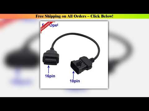 2025 For Opel Obd1 10 Pin To Obd2 16 Pin Stecker Diagnose Adapter Obd Cable Wholesale Best Quality