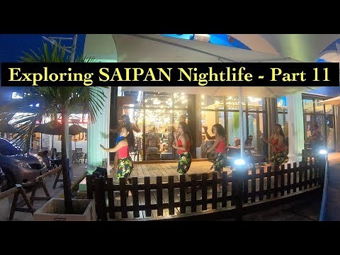[4K] Exploring SAIPAN (Part 11) - Saipan's Main City at Night (Garapan)