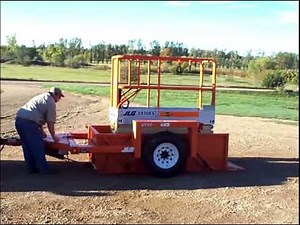 Triple L - UT49 Scissor Lift Trailer. 5k capacity 4 x 9’ deck.