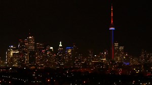 Free stock video - Toronto skyline at night