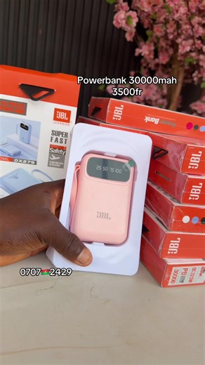 Powerbank 30000mAh JBL pas cher — prix 3 500 F CFA (Ouagadougou)
