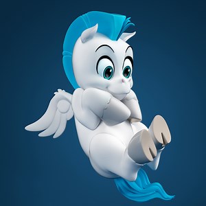 Baby Pegasus | Hercules, 1997 [3D Sculpt], James SIMON