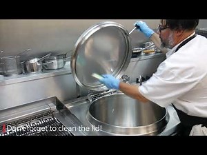 Operating the F900 Boiling Pan