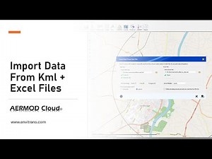 Importing KML and Excel Data into AERMOD Cloud