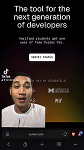 Cursor Pro is now FREE for STUDENTS 👌 #AI #artificialintelligence #coding #programming #programmer #webdevelopment #mobiledevelopment #students #cursor #it #compsci | Devdotcode