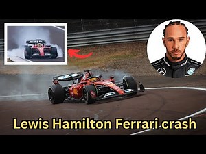 Lewis Hamilton Ferrari crash 😱 | Lewis Hamilton suffers crash during latest Ferrari F1 test