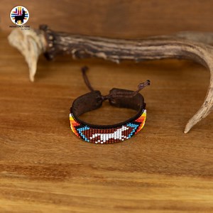 Beaded Cuff Bracelets. Handmade by Indigenous Hands. Leather Bracelets. Beaded Bracelets. Unisex. Sliding Knot. FREE SHIPPING! Gift Ideas - Etsy