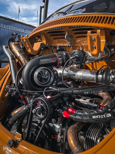 16K views · 307 reactions | Not your average VW Beetle. Check out this PTE boosted machine from Brasil. Thank you for trusting Precision Turbo. Follow their page: @fuscastich . #precisionturbo #Brasil #turbo #beetle | Precision Turbo & Engine | Facebook