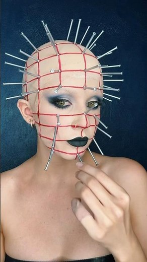 Hellraiser tutorial ⛓️#hellraiser #pinhead #makeuptransformation #makeuptutorial #makeup