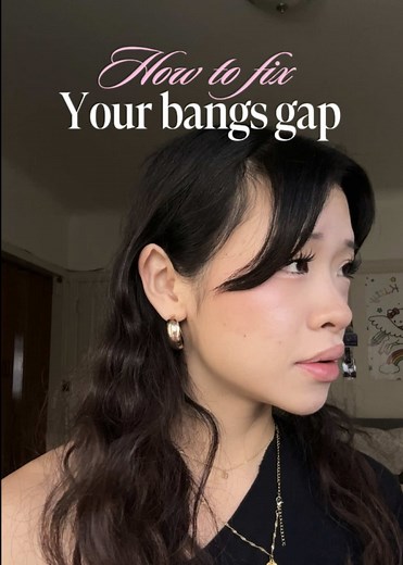 Fix Separating Bangs & Temple Space with Hairspray