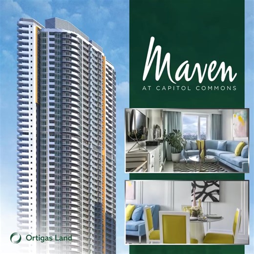 MAVEN AT CAPITOL COMMONS Located at Capitol Commons Meralco Avenue Pasig City READY FOR OCCUPANCY! A 10 Hectares Mixed used Development Future Mega Manila Subway Station Good Investment High Value Appreciation 5 Levels of Amenities 📌10% Downpayment to move in. Available unit 2BR with parking For Inquiries and appointment send us a message! #OrtigasLand #OrtigasCenter #condoforsale #RentalBusiness #rentalinvestment #expats #renttoownortigas #CapitolCommons #CondoLiving #OFWInvestment | Oriel Her