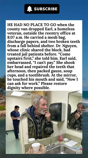 Dentist Fixes Homeless Veteran's Teeth Free Release Day