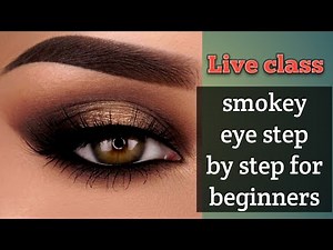 brown smokey eye makeup/smokey eye makeup tutorial for beginners