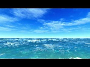 晴天と透き通る海 フリー動画素材