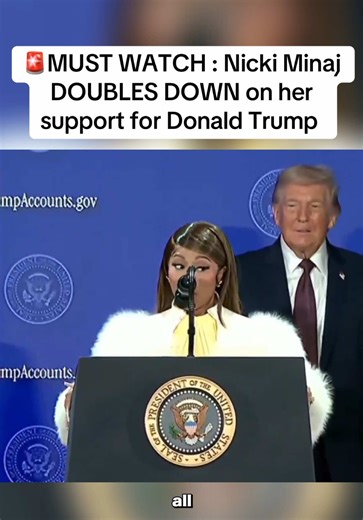 Nicki Minaj says she’s Trumps number one fan.. Is Trump officially a barb?#nickiminaj #barbz #trump #donaldtrump #rap