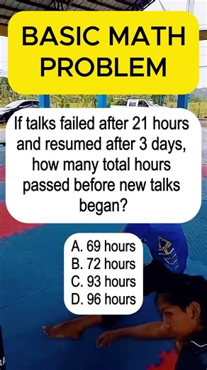 If talks failed after 21 hours and resumed after 3 days, how many total hours passed before new...