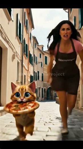 Pizza Thief Cat! Italian Chase for the Purrfect Slice 🍕
