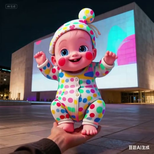 Baby Comes to Life From Screen! Epic 3D Transformation & Playful Moment