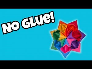 How to make an EASY origami moving star with NO GLUE!