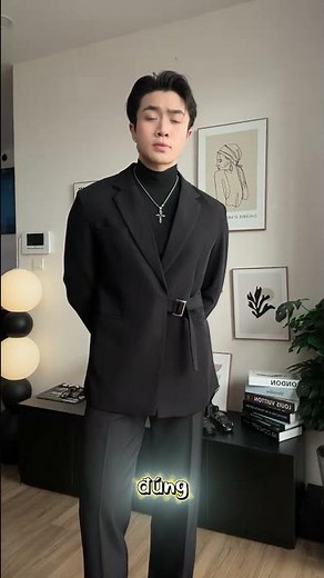 Áo blazer nam cao cấp ARMCEO LUX đai cài ARK01