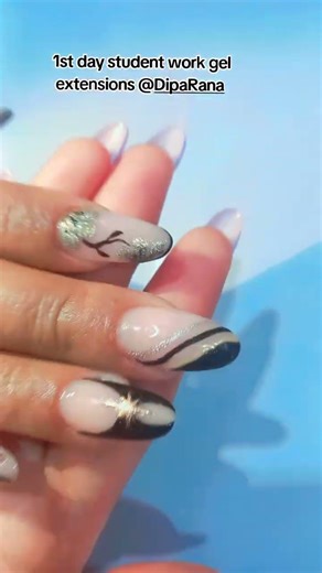 gel extension student work #foryou #nails #colornailbeautyparlour #foryoupage #nailart