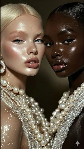 ✨ Black & White Beauty Takes the Spotlight #BlackBeauty #ModelLife #FashionShow