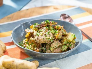 Sunny's Crispy Smashed Rosemary Garlic Fingerling Potatoes