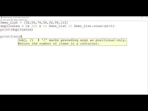 how to find duplicates in a list in Python