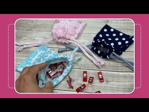 Easy Drawstring Pouch- Day 4 of 12 Days of Last Minute DIY Gifts