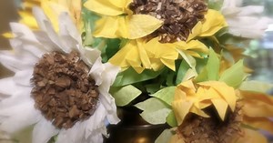 Coffee Filter Realistic Sunflowers DIY