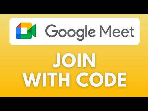 How To Join with Code in Google Meet