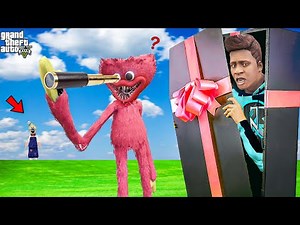Franklin Hiding In a Box from Huggy Wuggy | Hide And Seek In Box In GTA 5