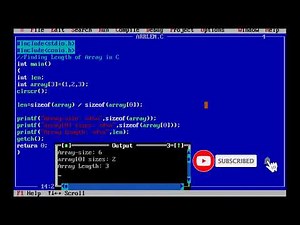 தமிழில்|Find the Length of an Array using sizeof()|C Programming Tutorial