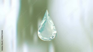 High speed water droplet falling down in 4K