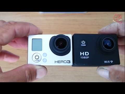 Test Caméra Sportive Slide Teamsport Wifi (chez Leclerc) VS Gopro Héro 3