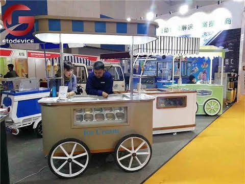 A610 Gelato Ice cream cart with freezer