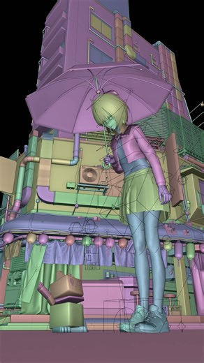 Virendra Kumar on Instagram: "Anime Style on Blender - #AnimeStyle3D - #BlenderAnimeArt - #AnimeCGI - #StylizedInBlender - #3DAnimeVibes - #OtakuCG - #BlenderBackgrounds - #CGAnimeScenery - #AnimeCityscape3D - #StylizedArchitectureCG"