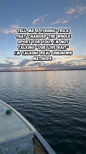 I guarantee someone in the comments will share a fishing trick you’ve never heard of 👇🏼